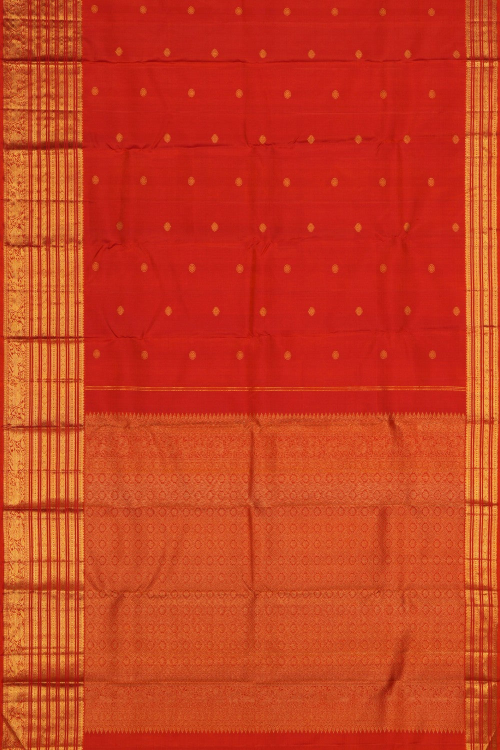 Image of Arani Silk Red Saree